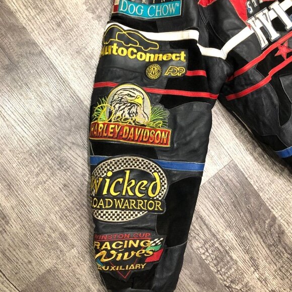 Nascar Kyle Petty 5th Annual Charity Ride 1999 Jeff Hamilton Leather Jacket RARE - Picture 4 of 8
